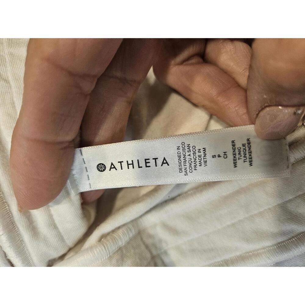 Athleta Weekender Oversized Tunic in White, Size Small - Picture 3 of 8